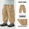 Pantalones largos casuales de algodón puro para niños YOOOU, estilo primavera y otoño, nuevo modelo 2026, ropa para niños mayores, pantalones de otoño para bebé
