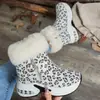 Botas de Nieve para Mujer 2023 Invierno Nuevo Estilo Coreano Botines Cortos de Gamuza con Forro de Felpa, Botas de Algodón Cálidas y que Aumentan la Altura, Botines de Tobillo de Moda con Forro de Felpa