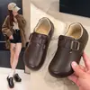 Zapatos Birkenstock sin cordones totalmente aislados 2026, nuevos mocasines versátiles de invierno con hebilla de cinturón, zapatos de mujer de suela blanda