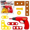 Juego de Herramientas de Reparación de Simulación para Juego Infantil con Destornillador, Llave Inglesa, Sierra, Casco de Seguridad, Hacha, Cuchillo de Utilidad Juguetes