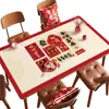 Mantel Rojo de Año Nuevo, Impermeable, Resistente al Aceite, No Lavable, Resistente al Calor, Mantel Individual para Mesa, Mantel para Mesa de Café con Ambiente del Año del Caballo, Protector de Escritorio