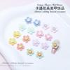 Accesorios para Uñas con Flores de Colores Macaron, Pequeñas Flores Lindas de Resina de Cinco Pétalos para Decoración de Uñas al por Mayor, Uñas Portátiles para DIY