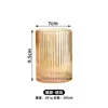 Taza de Vidrio con un Toque de Lujo, Taza de Té Estilo Ins, Taza de Agua, Taza de Café, Taza de Bebida Vertical Rayada Estilo Japonés Resistente a Altas Temperaturas para el Hogar