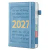 Planificador de Horario Cross-Border 2027 Inglés A5 con Correa, Gestión del Tiempo de Autodisciplina, Página Diaria, 365 Días, Venta al por Mayor