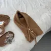Gorro Pasamontañas de Moda Coreano Retro de Mezcla de Lana, Bufanda para el Cuello de Punto para Otoño e Invierno, Gorro Todo en Uno, Chal Cálido