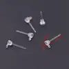 Brincos Transparentes de Resina Tendência Coreana e Japonesa Acessórios para Brincos DIY Brincos com Copo Furado Brincos Pequenos Hipoalergênicos