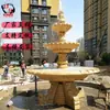 Fuente de Escultura de Piedra Grande para Exteriores Cuenca de Piedra con Flujo de Agua Adorno para Patio Villa Zona Residencial Jardín Paisajístico Fuente Europea