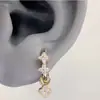 Brincos de Café Dourados, Ear Cuffs, Luxo Leve, Alto Padrão, Estilo Nicho, Pequenos Argolas, Ear Cuffs de Borda para Mulheres
