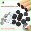 Protetores de Pés de Móveis de Feltro, Protetores Redondos de Feltro de 3mm, Protetores Redutores de Ruído para Mesa de Jantar, Protetores de Pés de Feltro Antiderrapantes Espessos de 5mm Bege e Preto