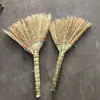 Escuela Mayorista Hogar Seda Dorada Sorgo Escoba Decorticada Blanqueada Escoba Escoba Tamaño Grande Hecho a Mano Hecho a Mano Escoba