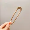 Novo Grampo de Cabelo em Forma de U Estilo Chinês para Mulheres, Grampo de Cabelo de Nicho de Alta Qualidade, Presilha de Cabelo Elegante e Simples, Acessório de Cabelo, Joia de Estilo Antigo