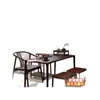 Mesa de Té y Sillas para Balcón de Olmo Viejo Combinación Mesa de Café Estilo Chino Nuevo Mesa de Café Mesa de Ocio para Apartamento Pequeño Mesa de Té para el Hogar