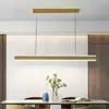 Mesa de Jantar Criativa Nórdica Longa Minimalista Moderna Simples Luminária Balcão de Bar Restaurante Luminária Pendente Designer Uma Palavra Escritório
