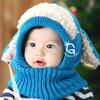 Venta al por mayor invierno Nuevo cachorro mono gorro para el cuello gorro de bebé gorro de lana de invierno