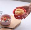 Bol de Cerámica con Lunares Transfronterizo para Hornear Tazón Creativo de Cerámica para Soufflé Taza Doble de Leche Tazón para Postre Tazón para Pastel al Vapor Taza para Hornear en Horno