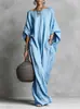 2026 estación independiente transfronteriza Amazon europea y americana primavera/verano moda casual imitación algodón lino murciélago holgado vestido
