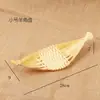 Decoración de Presentación de Sashimi Japonés Valla de Tejido de Bambú Exhibidor de Mariscos Cesta de Tejido de Seda de Bambú Tubo de Bambú Balsa de Bambú Herramientas de Presentación
