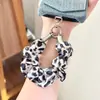 Lanyard para teléfono de scrunchie, correa corta de tela plisada para el pulgar, lanyard anti-pérdida para exteriores, lanyard para cámara, lanyard pequeño
