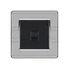 Enchufe de pared tipo 86 para interruptor transfronterizo, enchufe de múltiples orificios de una sola apertura, enchufe de interruptor de aire acondicionado de acero inoxidable