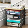 Estante de Almacenamiento de Escritorio Organizador de Archivos de Datos Multicapa Gran Capacidad Estante de Almacenamiento de Archivos Extraíble Oficina