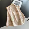 Primavera 2026 Nuevo Chaleco Jacquard Estilo Nacional Nuevo Estilo Chino Botón de Rana Elegante Camisa Pequeña Chaleco para Mujer Venta al por Mayor H02GMJ9533
