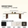 Estilo Retrô Sala de Jantar Doméstica Mesa de Jantar Retangular Suporte de Chão Mesa de Jantar para Várias Pessoas Mesa de Jantar com Textura de Luxo Leve e Cadeiras