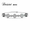 Desini nova prata de lei S925 japonesa e coreana-coreana flor Mori em formato de flor de diamante Mosan pulseira ajustável joias femininas outlet de fábrica