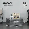Caixa Organizadora Dobrável de Plástico Estilo Japonês Empilhável Grande Capacidade Caixa de Armazenamento Doméstico Organizador de Carro Caixa Estilo Camping ao Ar Livre