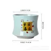 Atacado Simples Vaso de Cerâmica Branca Vaso de Flores Phalaenopsis Carnudo Vaso Pequeno Vaso de Flores Decoração de Planta Artificial Vaso de Ornamento