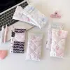 Temporada de Volta às Aulas Estudante Desenho Animado Laço Estojo de Lápis de Pressão Bolsa Portátil para Guardar Material Escolar Bolsa para Pincéis de Maquiagem e Óculos de Menina