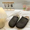 Faixa de Cabeça de Rede Francesa Meia Pantufa Roupa de Verão Feminina 2026 Nova Tecelagem Vazada Sensação de Alto Padrão Sandálias Estilo Pequeno Chanel