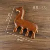 Regalo para el Año del Caballo: Peine de Masaje de Sándalo para Cuero Cabelludo y Meridianos de la Cabeza, Peine de Madera Multifuncional Portátil, Souvenir Práctico