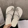 Zapatillas Planas Estilo Francés Slip-On Zapatos de Hada 2026 Nuevo Verano Sandalias de Suela Suave con Pedrería para Combinar con Vestidos