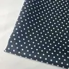 Tecido de Poliéster com Toque de Algodão Liso Estampado Digital Clássico de Bolinhas em Estoque para Roupas, Chapéus, Bolsas, Decoração e Toalhas de Mesa