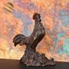 Adornos de escritorio para oficina con forma de gallo Dagitario de la Gran Muralla de latón forjado vintage de Hongda