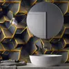Papel Pintado Autoadhesivo Transfronterizo Nuevo Estilo Chapado en Oro Lujo Ligero Pared de Fondo de TV Papel Pintado de PVC Papel Pintado para Renovación de Casas Viejas
