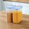 Pote Selado para Alimentos Caixa de Armazenamento de Grãos Cozinha Caixa Transparente Selada Barril Selado para Produtos Secos Barril de Arroz Caixa de Armazenamento