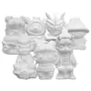 Muñecos de Yeso Personalizados al por Mayor, Muñecos Blancos en Blanco Grandes, Medianos y Pequeños para Pintura y Graffiti, Adecuados para Puestos en Parques y Mercados Nocturnos, Muñecos de Yeso para Manualidades DIY