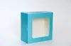 Cajas de Empaque para Postres Estilo Occidental Transfronterizas, Cajas para Pasteles, Cajas de Empaque para Pasteles de Capas de Mousse, Cajas con Ventana Transparente 6 8 10 pulgadas Mayoreo