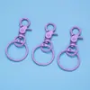 Llavero de Metal Colorido Pintado con Anilla de Clip, Adecuado para Bolsas, Juguetes, Figuras y Accesorios de Manualidades
