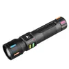 Linterna LED Blanca Láser Transfronteriza Portátil para Exteriores Senderismo LED Brillante Luz de Emergencia Multifunción