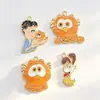 Venta caliente transfronteriza accesorios para joyería diy niño gato naranja hecho a mano joyería diy alta apariencia aleación accesorios para joyería diy