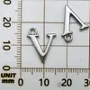 Aleación de Zinc 26 Letras Mayúsculas del Alfabeto Inglés A-Z Colgante Pequeño Pulsera DIY Collar Llavero Accesorios de Joyería Colgante