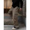 Pantalones de trabajo para hombre, colección de primavera, pierna recta, estilo callejero americano, corte holgado, adecuados para actividades al aire libre, deportes y uso casual en primavera y otoño