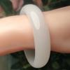 Pulsera de Jade Blanco Aceitoso Moderna y Versátil para Familiares, a la Moda, Cálida y Delicada Pulsera de Jade Afgano Blanco Grasa de Cordero al por Mayor