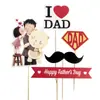 Tarjeta para pastel Día del Padre Superman Tarjeta de decoración Día de la Madre Mamá Papá del Bebé Mamá del Bebé