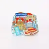 Ímãs de Geladeira de Cidade em Acrílico, Ímãs de Geladeira Estilo Chinês Original, Ímãs Decorativos de Presente, Artesanato Cultural e Criativo, Lembranças de Viagem