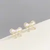 Pendientes de Aro con Lazo de Plata S925 para Mujer Estilo Japonés-Coreano Seiko Súper Brillantes Completamente Diamantados Super Inmortales Temperamento Corazón de Chica Joyería para Orejas