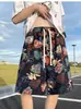 Pantalones cortos estampados florales hawaianos transfronterizos para hombre, pantalones cortos de playa de verano, secado rápido, corte holgado, pantalones cortos de cinco puntos