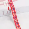 Fita Jacquard Estilo Étnico Flor de Três Folhas 1,7 cm Têxtil para Casa Decoração de Janela Decoração de Roupas Acessórios de Renda Feitos à Mão DIY 3601